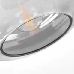 Suspension Verre Fumé-hofstein Plafonnier Haikala Fumé, 1 lumière