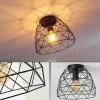 Lampes Vintages & Rétros-hofstein Plafonnier Hajom Noir, 1 lumière