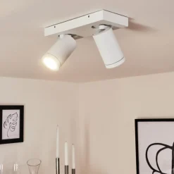 hofstein Plafonnier Hakamken Blanc, 2 lumières