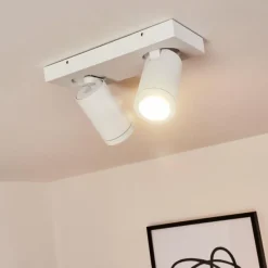 hofstein Plafonnier Hakamken Blanc, 2 lumières