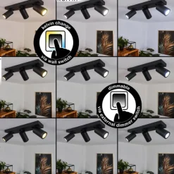 hofstein Plafonnier Hakamken Noir, 3 lumières