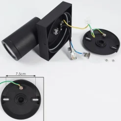 hofstein Plafonnier Hakamken Noir, 1 lumière