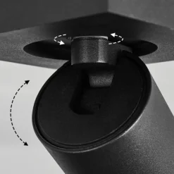 hofstein Plafonnier Hakamken Noir, 1 lumière