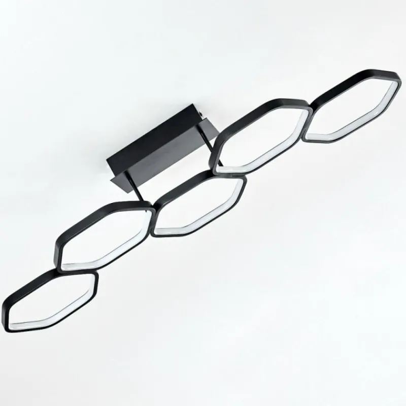 hofstein Plafonnier Halmstad LED Noir, 1 lumière