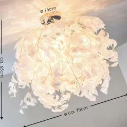 Lampes En Tissu-hofstein Plafonnier Harads Chrome, 3 lumières