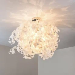 Lampes En Tissu-hofstein Plafonnier Harads Chrome, 3 lumières