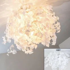 Lampes En Tissu-hofstein Plafonnier Harads Chrome, 3 lumières