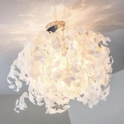 Lampes En Tissu-hofstein Plafonnier Harads Chrome, 3 lumières