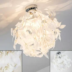 Lampes En Tissu-hofstein Plafonnier Harads Chrome, 1 lumière