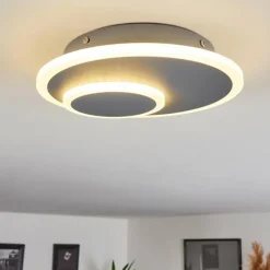hofstein Plafonnier Harea LED Gris, 1 lumière