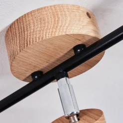 Lampes Industrielles-hofstein Plafonnier Harran Chrome, Écru, Noir, 3 lumières