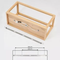 Lampes Industrielles-hofstein Plafonnier Harran Chrome, Écru, Noir, 3 lumières