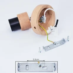 Lampes Industrielles-hofstein Plafonnier Harran Chrome, Écru, 1 lumière