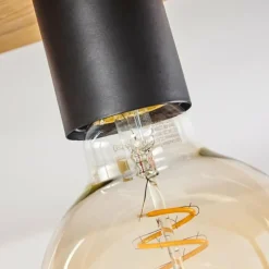 Lampes Industrielles-hofstein Plafonnier Harran Écru, Noir, 4 lumières