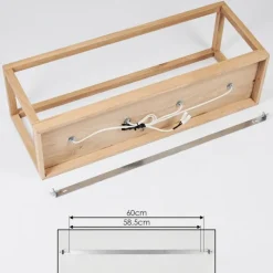 Lampes Industrielles-hofstein Plafonnier Harran Écru, Noir, 4 lumières