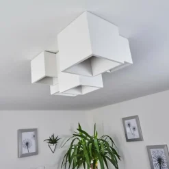 hofstein Plafonnier Hatusao Blanc, 5 lumières