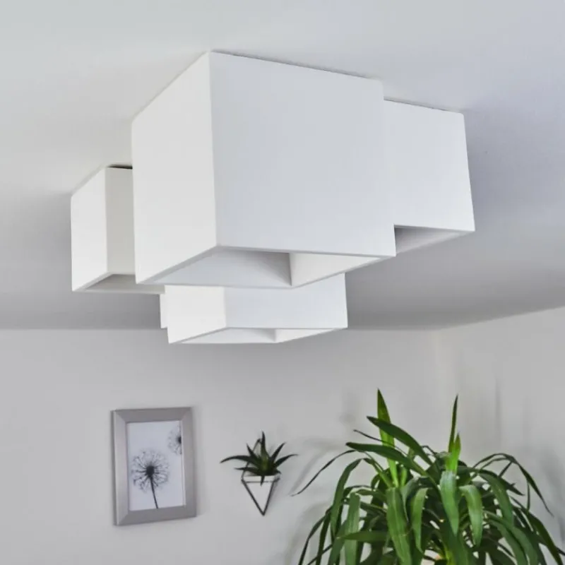 hofstein Plafonnier Hatusao Blanc, 5 lumières