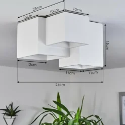 hofstein Plafonnier Hatusao Blanc, 3 lumières