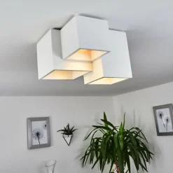 hofstein Plafonnier Hatusao Blanc, 3 lumières