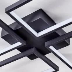 hofstein Plafonnier Haya LED Noir, 4 lumières