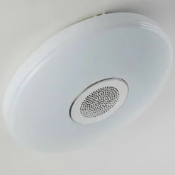 hofstein Plafonnier HEMLO LED Blanc, 1 lumière, Télécommandes, Changeur de couleurs* Éclairage Led