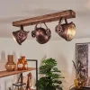 Lampes Industrielles-hofstein Plafonnier Herford Bois foncé, Rouille, 3 lumières