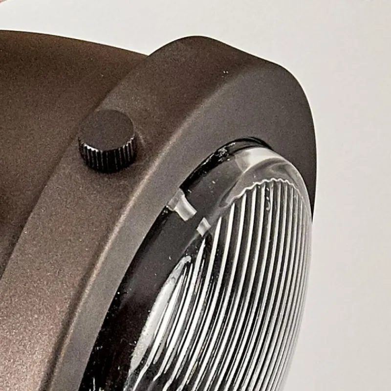 Lampes Industrielles-hofstein Plafonnier Herford Brun, Bois clair, Noir, 1 lumière