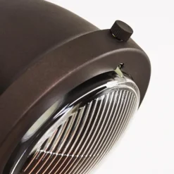 Lampes Industrielles-hofstein Plafonnier Herford Brun, Bois foncé, 2 lumières