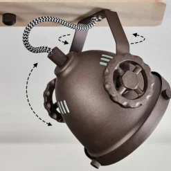 Lampes Industrielles-hofstein Plafonnier Herford Écru, 4 lumières