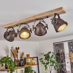 Lampes Industrielles-hofstein Plafonnier Herford Écru, 4 lumières