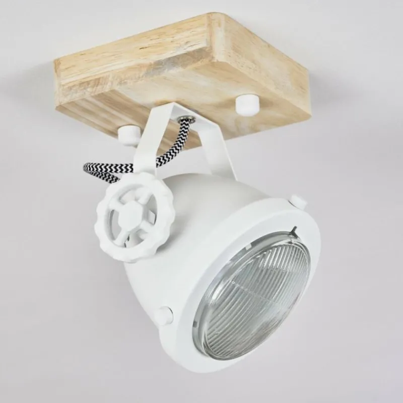 Lampes Industrielles-hofstein Plafonnier Herford Écru, Blanc, 1 lumière