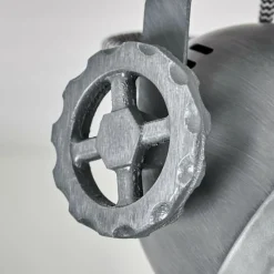 Lampes Industrielles-hofstein Plafonnier Herford Gris, Bois clair, 2 lumières