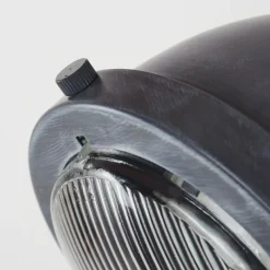 Lampes Industrielles-hofstein Plafonnier Herford Gris, Bois foncé, 3 lumières