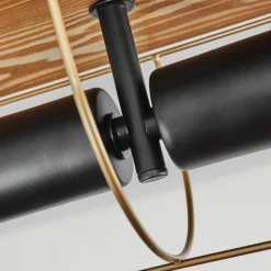 Lampes Dorées-hofstein Plafonnier Hodne Écru, Noir, 2 lumières