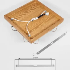 Lampes Dorées-hofstein Plafonnier Hodne Écru, Noir, 3 lumières