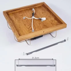 Lampes Dorées-hofstein Plafonnier Hodne Écru, Noir, 4 lumières