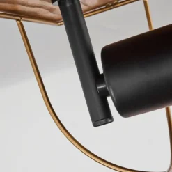 Lampes Dorées-hofstein Plafonnier Hodne Écru, Noir, 2 lumières