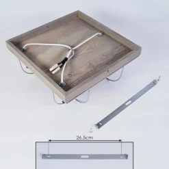 Lampes Vintages & Rétros-hofstein Plafonnier Hodne Gris, Écru, Noir, 3 lumières