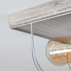 Lampes Vintages & Rétros-hofstein Plafonnier Hodne Gris, Noir, 2 lumières