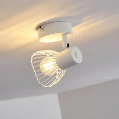 Luminaires Rustiques-hofstein Plafonnier Holbol Blanc, 1 lumière