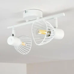hofstein Plafonnier Holbol Blanc, 2 lumières* Spots Et Projecteurs