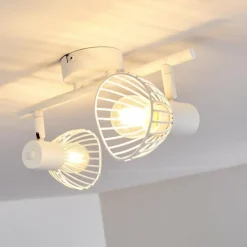 hofstein Plafonnier Holbol Blanc, 2 lumières* Spots Et Projecteurs