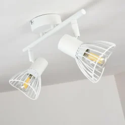 hofstein Plafonnier Holbol Blanc, 2 lumières* Spots Et Projecteurs