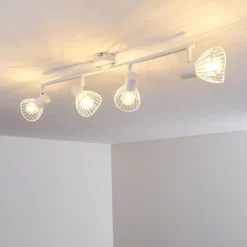 hofstein Plafonnier Holbol Blanc, 4 lumières* Spots Et Projecteurs