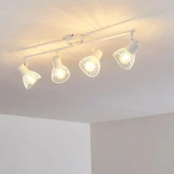 hofstein Plafonnier Holbol Blanc, 4 lumières* Spots Et Projecteurs