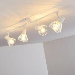 hofstein Plafonnier Holbol Blanc, 4 lumières* Spots Et Projecteurs