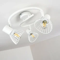 hofstein Plafonnier Holbol Blanc, 3 lumières* Spots Et Projecteurs
