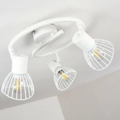 hofstein Plafonnier Holbol Blanc, 3 lumières* Spots Et Projecteurs