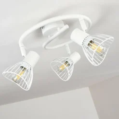 hofstein Plafonnier Holbol Blanc, 3 lumières* Spots Et Projecteurs