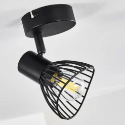 hofstein Plafonnier Holbol Noir, 1 lumière